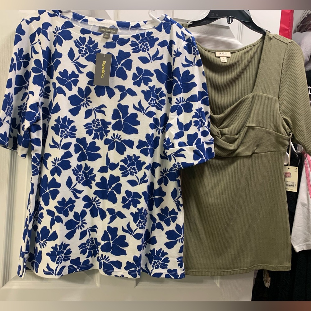 2 NWT XL tops.